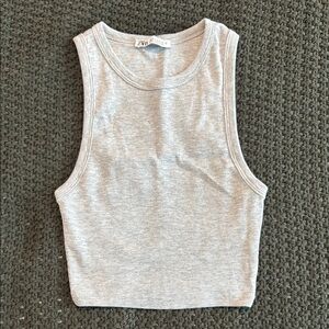 Zara Gray Crop Top